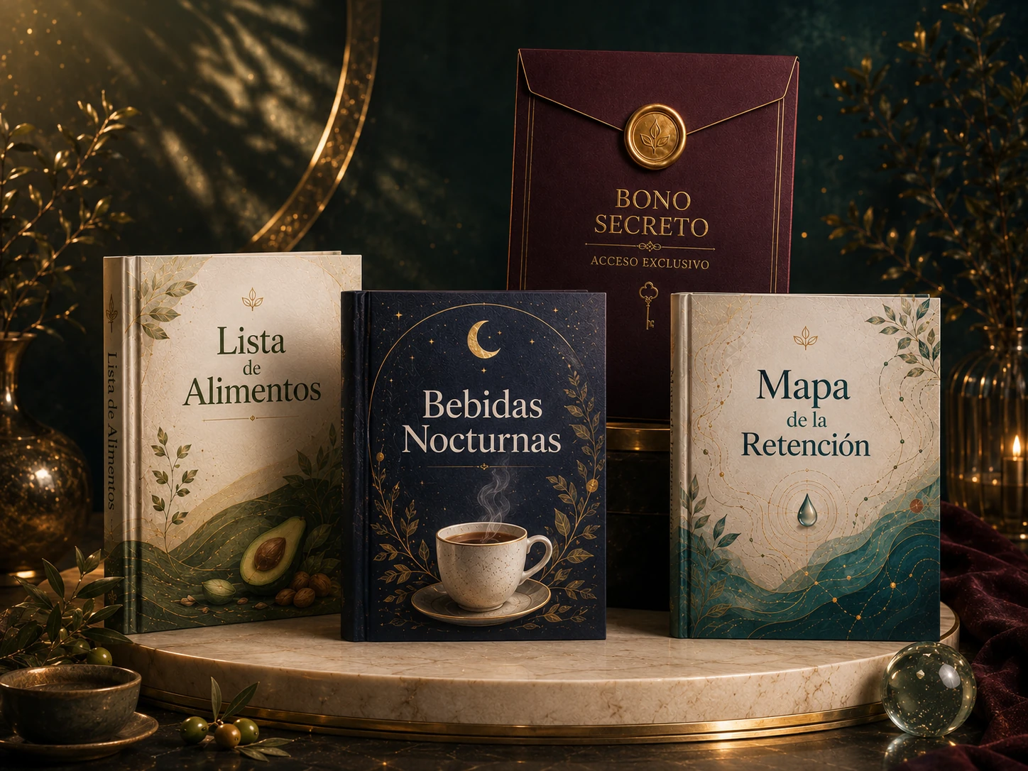 Biblioteca completa de cuatro bonos exclusivos